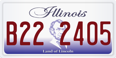 IL license plate B222405