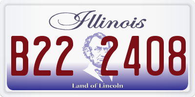 IL license plate B222408
