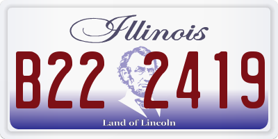 IL license plate B222419