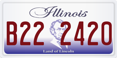 IL license plate B222420