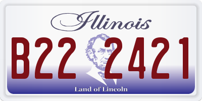IL license plate B222421