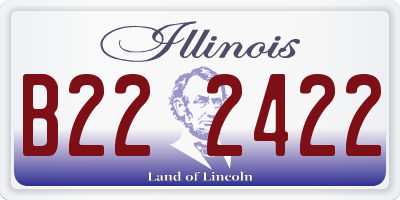 IL license plate B222422