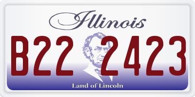 IL license plate B222423
