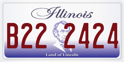 IL license plate B222424