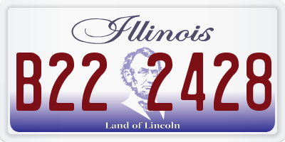 IL license plate B222428