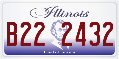 IL license plate B222432