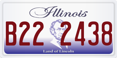 IL license plate B222438