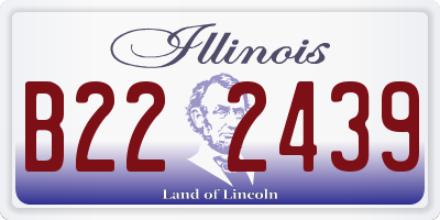IL license plate B222439