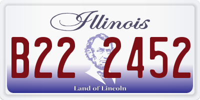 IL license plate B222452