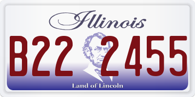 IL license plate B222455