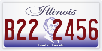 IL license plate B222456