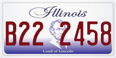 IL license plate B222458