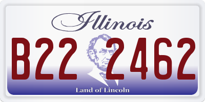 IL license plate B222462