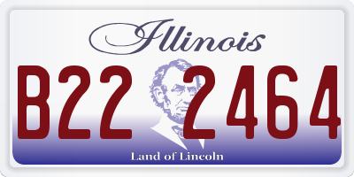 IL license plate B222464