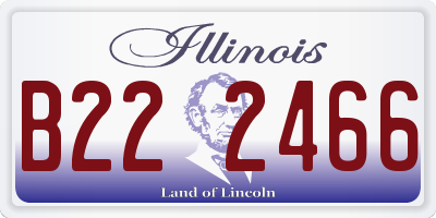 IL license plate B222466