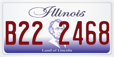 IL license plate B222468