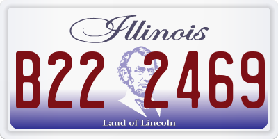 IL license plate B222469