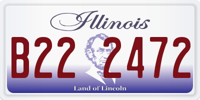 IL license plate B222472