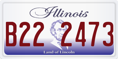 IL license plate B222473