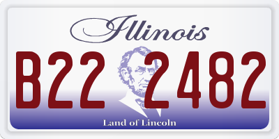 IL license plate B222482