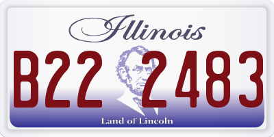 IL license plate B222483