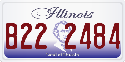 IL license plate B222484