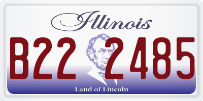 IL license plate B222485