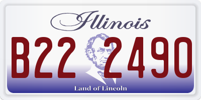 IL license plate B222490