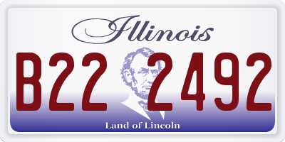 IL license plate B222492