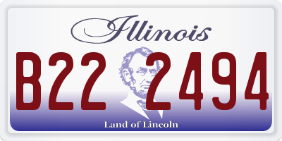 IL license plate B222494
