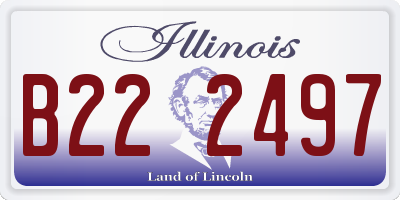 IL license plate B222497