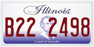 IL license plate B222498