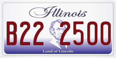 IL license plate B222500