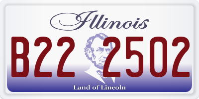 IL license plate B222502