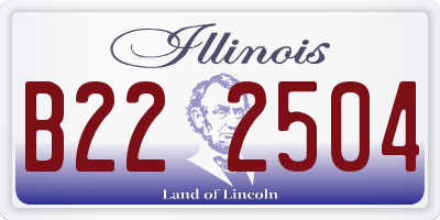 IL license plate B222504