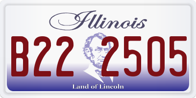 IL license plate B222505