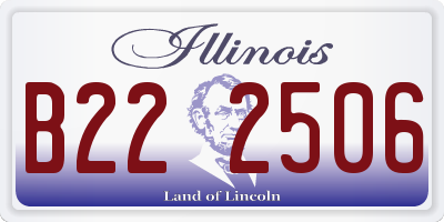 IL license plate B222506
