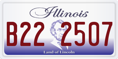 IL license plate B222507