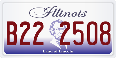 IL license plate B222508