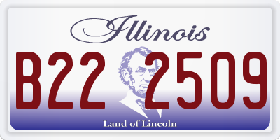 IL license plate B222509