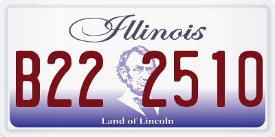 IL license plate B222510