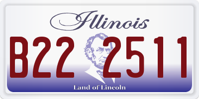 IL license plate B222511