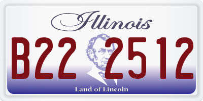 IL license plate B222512