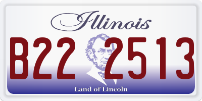 IL license plate B222513