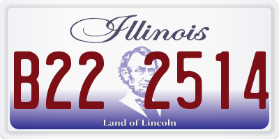 IL license plate B222514