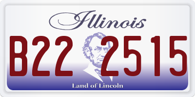 IL license plate B222515