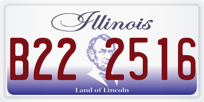 IL license plate B222516