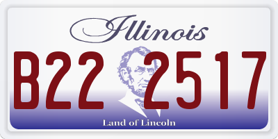 IL license plate B222517