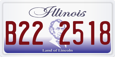 IL license plate B222518