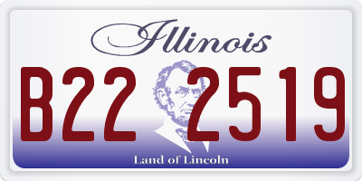 IL license plate B222519